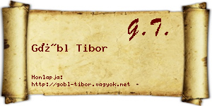 Göbl Tibor névjegykártya